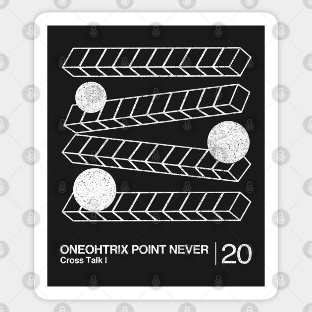 Oneohtrix Point Never / Minimalist Graphic Artwork Design Sticker by saudade